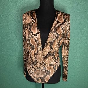 COPY - Zara Snake Print Bodysuit